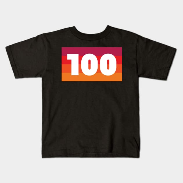 100 Mile Trail and Ultra Running Color Fades Kids T-Shirt by PodDesignShop